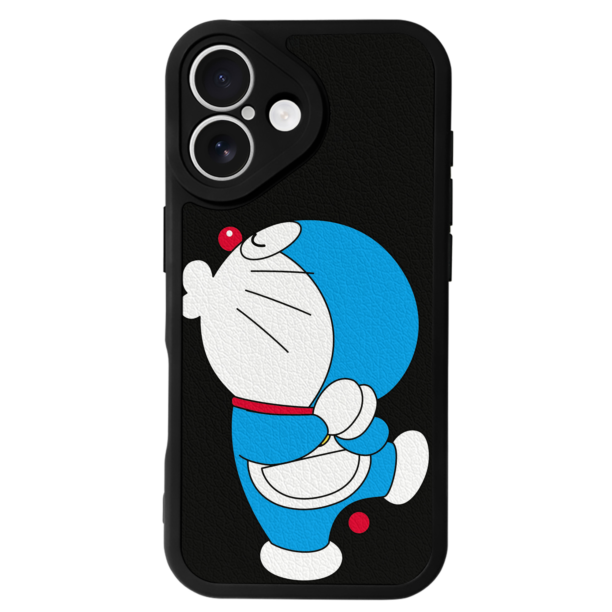 （画像用） ドラえもん Doraemon 【iPhone 16シリーズ対応】シリコンスマホケース（レザー調） 材質：シリコン